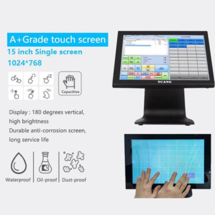 SAGAKI ALL-IN-ONE - A8 -15 inch Windows Touch POS System - Image 2