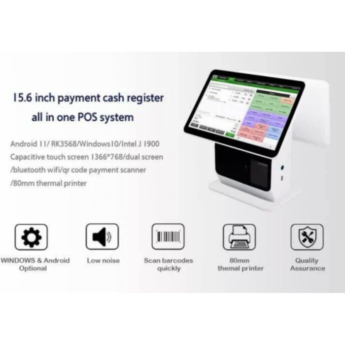 SAGAKI ALL-IN-ONE -K10 ——15.6 inch Windows Touch POS System - Image 3