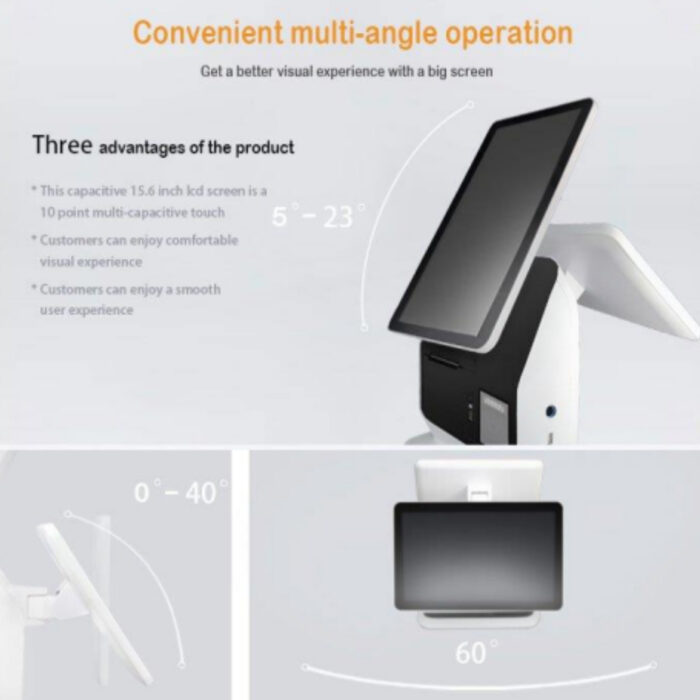 SAGAKI ALL-IN-ONE -K10 ——15.6 inch Windows Touch POS System - Image 4
